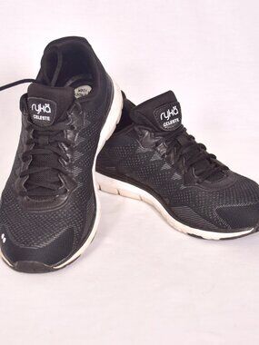 Ryka Celeste Sneakers Black Tennis Running Shoes Size 8M